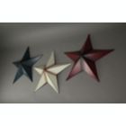 Alternate image 1 for Direct International 17.5 Inch Patriotic Red White and Blue Barn Star 3 Piece Indoor/Outdoor Wall Hanging Set Western Décor