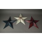 Alternate image 2 for Direct International 17.5 Inch Patriotic Red White and Blue Barn Star 3 Piece Indoor/Outdoor Wall Hanging Set Western Décor