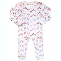 Pineapple Sunshine - Pink Flamingo Pajama Set / 3T
