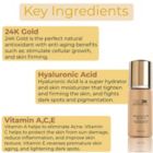 Alternate image 2 for GLO24K Eye Serum With 24k Gold, Hyaluronic Acid, And Vitamins A, C, E Potent Formula For Delicate Skin Around The Eyes