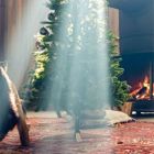 Alternate image 1 for Tree Nest Artificial Christmas Tree with Wooden Stand, 6.5 feet