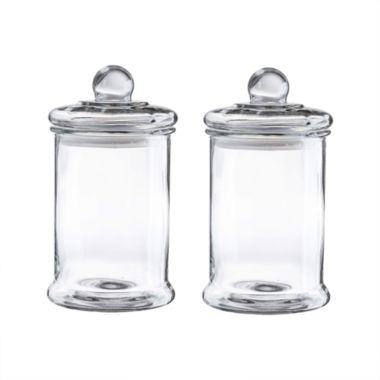 WHOLE HOUSEWARES Glass Apothecary Jar Canister Set with Ball Lid (0.7 Gallon). View a larger version of this product image.
