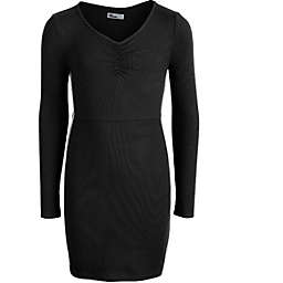 Epic Threads Big Girl's Side Stripe Bodycon Dress  Black Size Medium