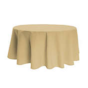 Fabric Textile Products, Inc. Round Tablecloth, 100% Polyester, 70" Round, Beige