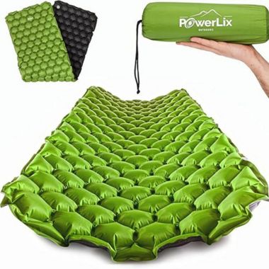 POWERLIX Sleeping Pad - Ultralight Inflatable Sleeping Mat, For Camping, Backpacking, Hiking. View a larger version of this product image.