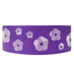 Wrapables Floral & Nature Japanese Washi Masking Tape / Purple Happy Flowers