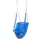 Alternate image 0 for Garden Elements True Form Plastic Outdoor Toddler Swing Attachment For Playgrounds And Swingsets, Blue