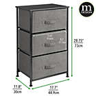 Alternate image 3 for mDesign Vertical Dresser Storage Tower with 3 Drawers