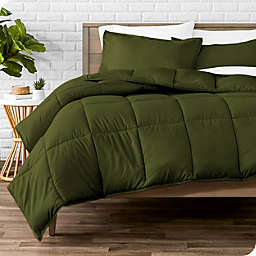 Bare Home Comforter Set - Goose Down Alternative - Ultra-Soft - Hypoallergenic - All Season Breathable Warmth (Queen, Cypress)