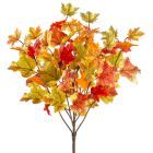 Alternate image 0 for Allstate 18.5" Orange and Green Maple Leaf Artificial Floral Hanging Bush