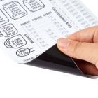 Alternate image 2 for Talented Kitchen Kitchen Measurement Metric Conversion Chart Magnet for Cooking, Magnetic White Vinyl with Weight, Liquid, Temperature for Fridge (5 x 7 In)