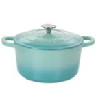 Alternate image 0 for Crock-Pot Artisan 2 Piece 5 Quarts Enameled Cast Iron Dutch Oven in Aqua Blue