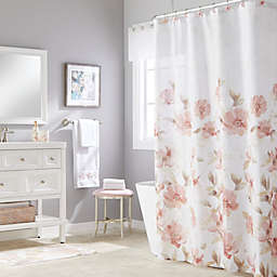Saturday Knight Ltd Misty Floral Pretty Woven Design Fabric Bath Shower Curtain - 70