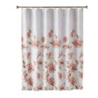 Alternate image 2 for Saturday Knight Ltd Misty Floral Pretty Woven Design Fabric Bath Shower Curtain - 70" x 72", Pink