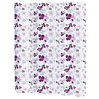 Fabric Shower Curtain 70"x72" Joanne Multi Floral Print Polyester 