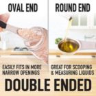 Alternate image 3 for Zulay Kitchen Magnetic Measuring Spoons Set of 8 - Black