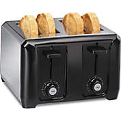 Hamilton Beach - Extra Large 4 Slice Toaster With Shade Selector & Auto Shut-Off, Stainless Steel