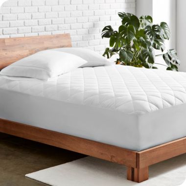 Bare Home Quilted Fitted Mattress Pad - Cooling Mattress Topper - Hypoallergenic Down Alternative Fiberfill - Stretch-to-Fit (Full XL). View a larger version of this product image.