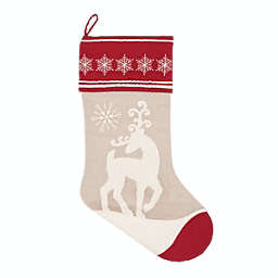 C&F Home Deer With Snowflakes Christmas Stocking Holidays for Fireplace Mantle