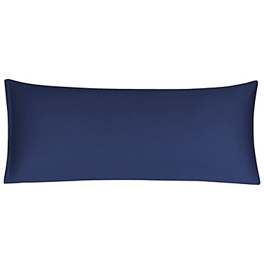 PiccoCasa Body Pillow Cover Pillowcase, 300 Thread Count Solid Pillow Protector, 100% Long Staple Combed Cotton, Body Pillow Case with Zipper Closure, 20"x48" Navy Blue. View a larger version of this product image.