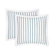 Standard Textile Home - Percale Sham Set, Sea Stripe, Euro