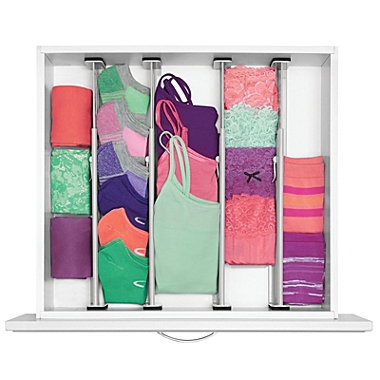 mDesign Expandable Dresser Drawer Organizer/Divider, 2.5" H, 8 Pack. View a larger version of this product image.