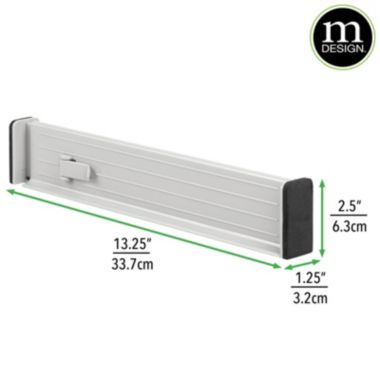 mDesign Expandable Dresser Drawer Organizer/Divider, 2.5" H, 8 Pack. View a larger version of this product image.