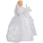 Alternate image 2 for Kurt Adler 10-Light 9-Inch White Treetop Angel