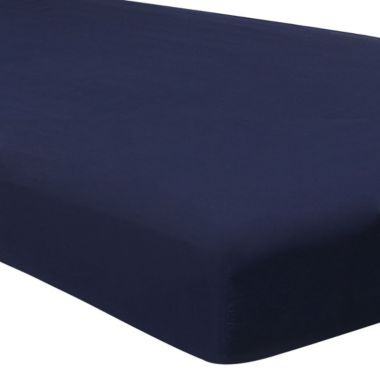 PiccoCasa Comfortable and Soft Bedding Fitted Sheet, Solid Color Fitted Bed Sheet with 15 Inch Large Pocket, Navy Blue Queen. View a larger version of this product image.