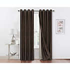Alternate image 0 for 2 Pack Double Layered 100% Blackout Window Curtains - 50 in. W x 90 in. L, Brown/Linen