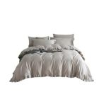Alternate image 0 for Dolce Mela Home Decorative Dm809Q   Queen Size 6 Piece Duvet Cover Set Ruffled Bedding 100% Cotton
