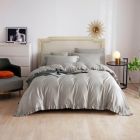 Alternate image 1 for Dolce Mela Home Decorative Dm809Q   Queen Size 6 Piece Duvet Cover Set Ruffled Bedding 100% Cotton