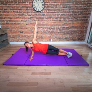 PRISP 4'x8' Folding Gymnastics Mat - Large Tumbling Gym Mat for Home, 2" Thick. View a larger version of this product image.
