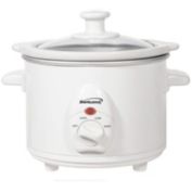 Brentwood 1.5 QT Slow Cooker in White