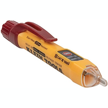 Klein Tools (#NCVT-2P) Non-Contact Voltage Tester, Dual Range, 12V-1000V AC. View a larger version of this product image.