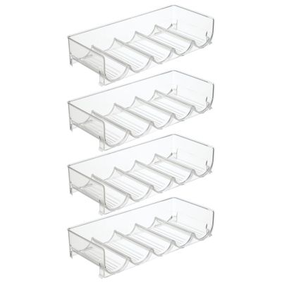 mDesign Water Bottle / Wine Rack Storage Organizer