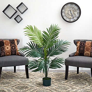 Nearly Natural 4&#39; Artificial Kentia Palm Silk Tree. View a larger version of this product image.
