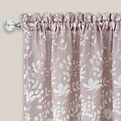 GoodGram Watercolor Lillies & Cherry Blossoms Floral Charlotte Pastel Semi Sheer Window Curtain Panel - 52 in. W x 63 in. L, Blush