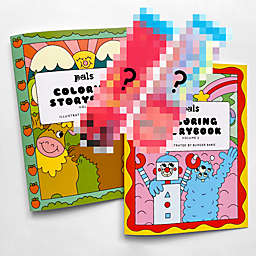 2 Coloring Storybooks + Socks Gift Bundle by Pals