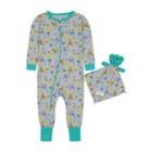 Alternate image 0 for Sleep On It Infant Boys Little Dino Zip-Front Coverall Pajama