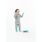 Alternate image 1 for Sleep On It Infant Boys Little Dino Zip-Front Coverall Pajama