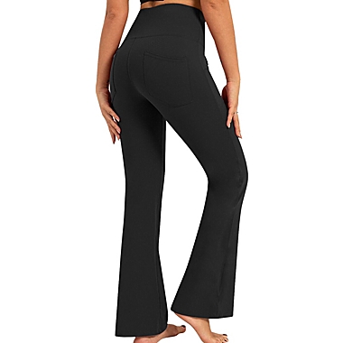 Kitcheniva Women's Bootcut Yoga Pants, Black-Large | Bed Bath & Beyond