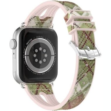 Worryfree Gadgets Silicone Shiny Slim Band for Apple Watch 38/40/41mm, 42/44/45mm iWatch Series 8 7 6 5 4 3 2 1 & SE. View a larger version of this product image.