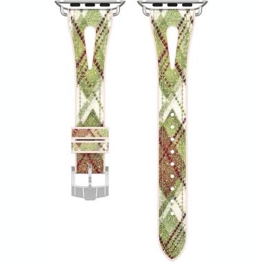 Worryfree Gadgets Silicone Shiny Slim Band for Apple Watch 38/40/41mm, 42/44/45mm iWatch Series 8 7 6 5 4 3 2 1 & SE. View a larger version of this product image.