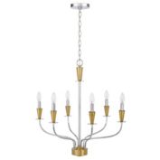 Cal Lighting 60W X 6 Weston Metal Chandelier