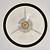 Stock Preferred Ceiling Fan Light Dimmable LED Modern Chandelier 19&#39;&#39;