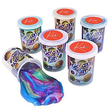Kicko Marbled Unicorn Color Slime - Pack Of 6 Colorful Galaxy Sludgy Gooey  Kit | buybuy BABY