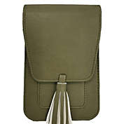 K. Carroll 7.5" Moss Green Solid Fashionable Crossbody Handbag
