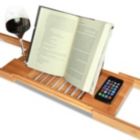 Alternate image 0 for ToiletTree Products Bamboo Bathtub Caddy with Extending Sides and Adjustable Book Holder