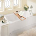 Alternate image 1 for ToiletTree Products Bamboo Bathtub Caddy with Extending Sides and Adjustable Book Holder
